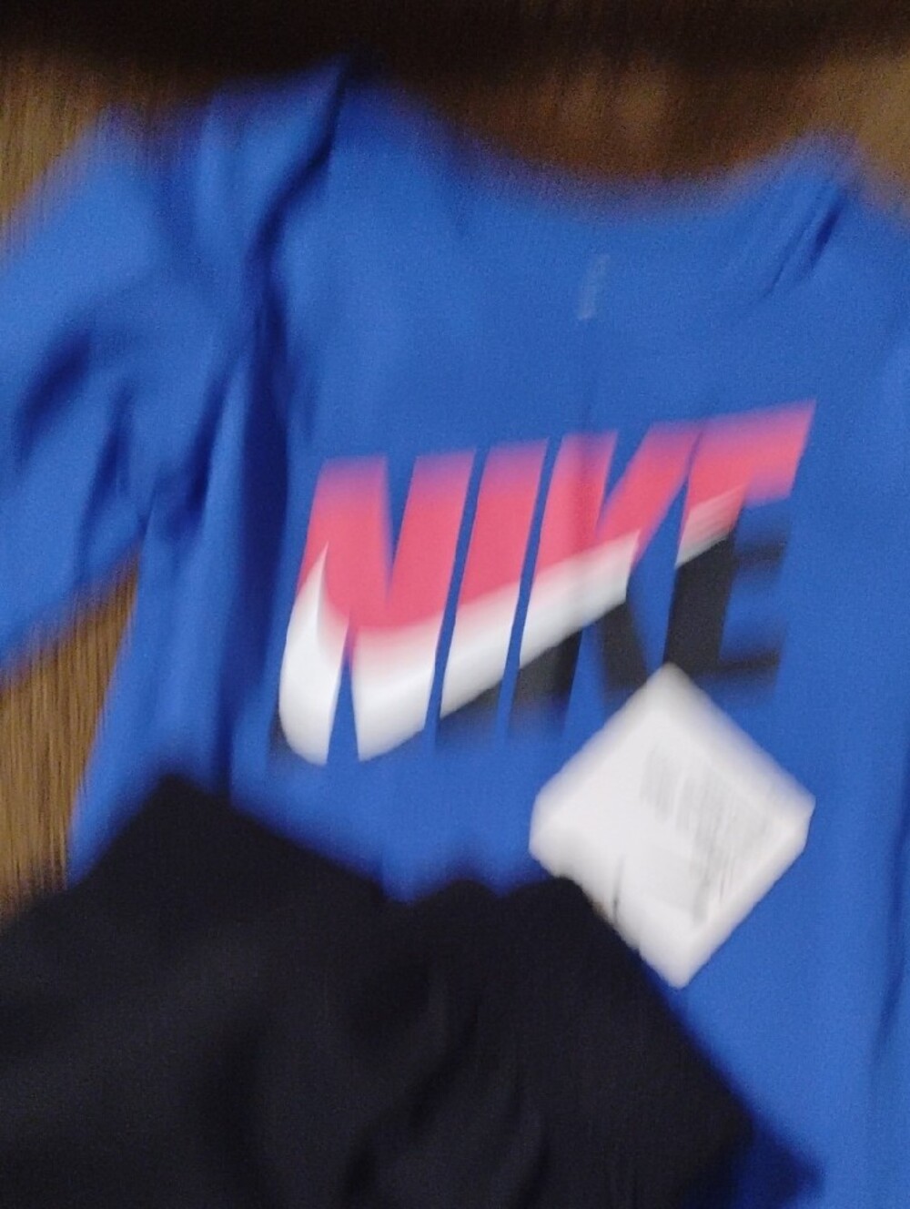 Nike Blue Bodysuit with Black Jogger Pants - Red & White Logo - Picture 5 of 6